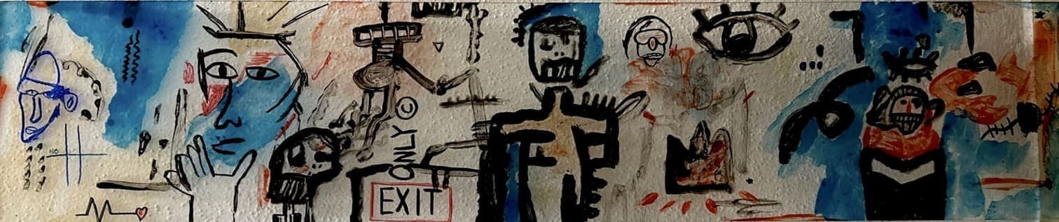 Basquiat , a notartstry artwork